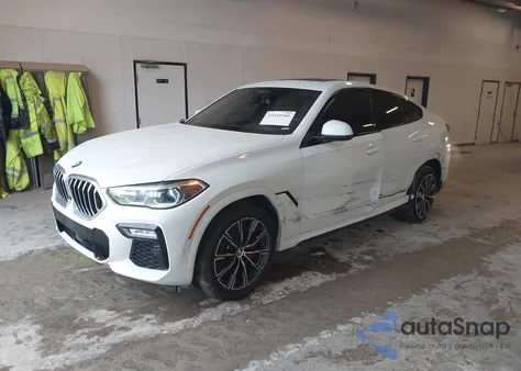 2021 BMW X6 xDrive40I из США, поврежденный, VIN 5UXCY6C02M9F21776